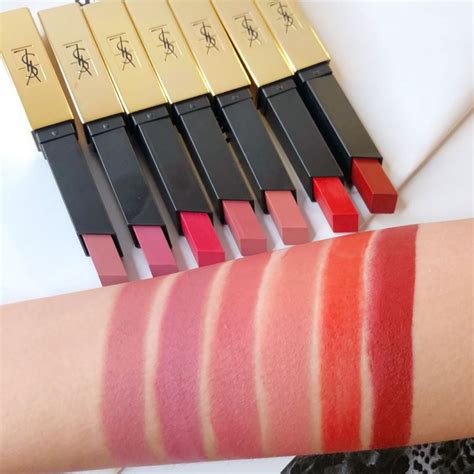 ysl matte lipstick swatches|ysl matte lipstick review.